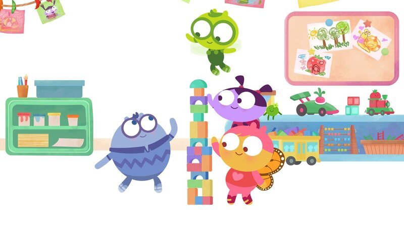 Declan (l.), Gus (m.), Lu (oben, r.), Biba (unten, r.) – Bild: 9 Story Media Group Declan (l.), Gus (m.), Lu (oben, r.), Biba (unten, r.) – Bild: 9 Story Media Group