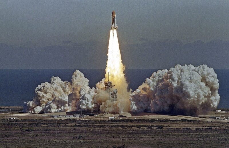 the space shuttle Challenger – Bild: Spiegel Geschichte