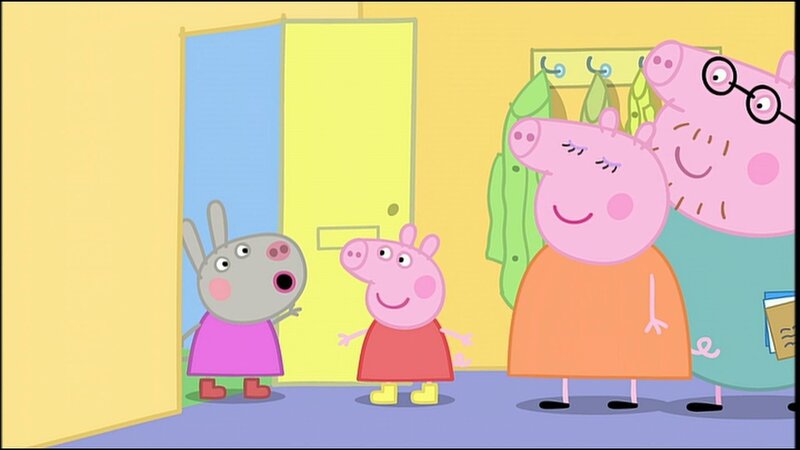 v.li.: Didier Donkey, Peppa Pig, Mummy Pig, Daddy Pig – Bild: PLURIMEDIA (Astley Baker Davies /​ Rubber Duck /​ Entertainment /​ Eone)