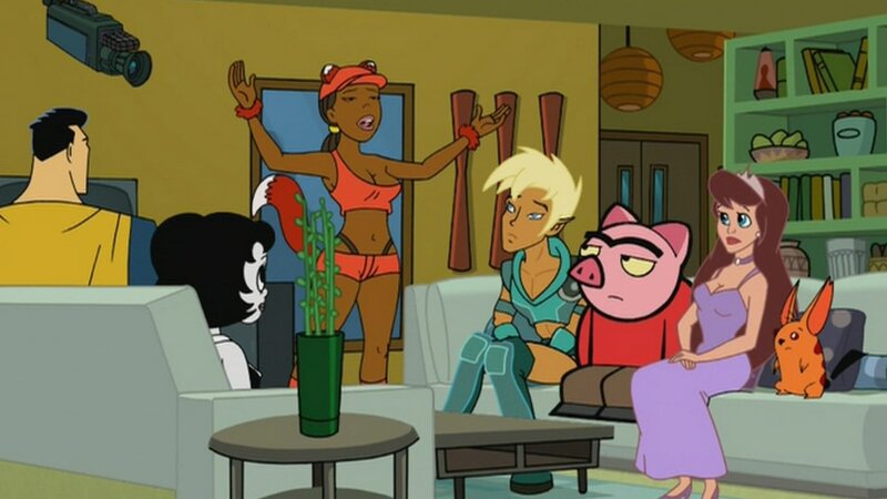 L-R: Captain Leslie Hero, Toot Braunstein, Foxxy Love, Xandir P. Wifflebottom, Spanky Ham, Princess Clara, Ling-Ling – Bild: ViacomCBS