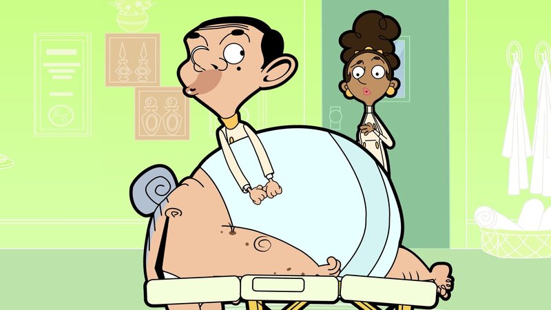 v.li.: Mrs. Wicket, Mr. Bean, Spa Manager – Bild: Tiger Aspect Productions Limited 2017