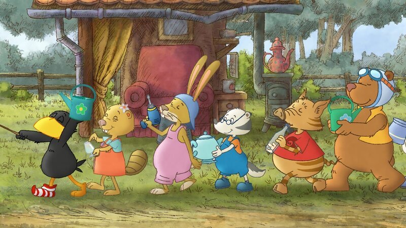 Sockes Orchester benutzt kreative Instrumente. – Bild: SWR/​Akkord Film