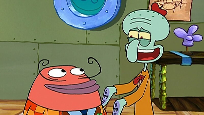 L-R: Monty P. Moneybags, Squidward – Bild: ViacomCBS