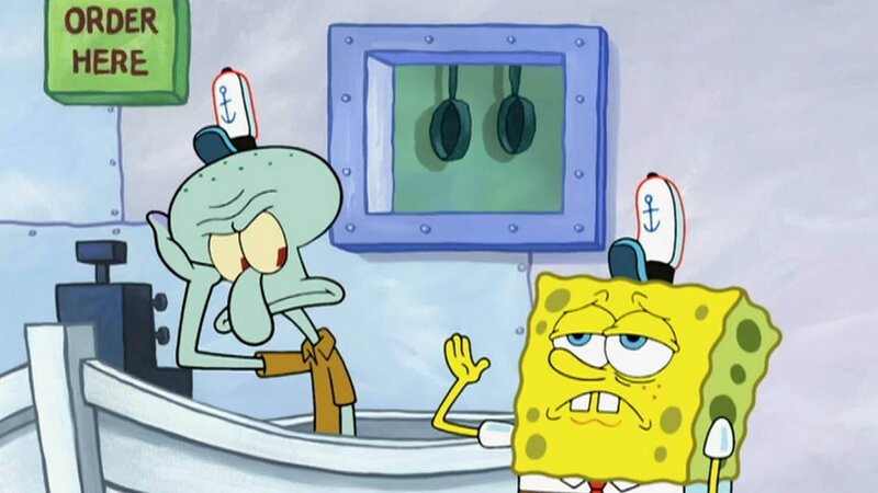 L-R: Squidward, SpongeBob – Bild: Viacom International Inc.