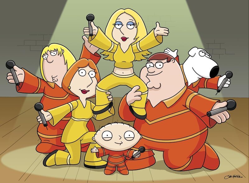 (v.l.n.r.) Chris Griffin; Lois Griffin; Stewie Griffin; Meg Griffin; Peter Griffin; Brian Griffin – Bild: Fox and its related entities