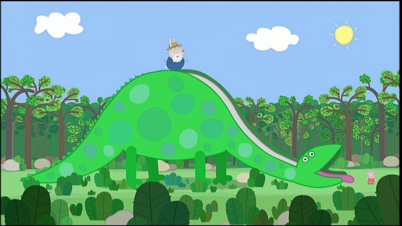 v.li.: Grampy Rabbit, Peppa Pig – Bild: PLURIMEDIA (Astley Baker Davies /​ Rubber Duck /​ Entertainment /​ Eone)