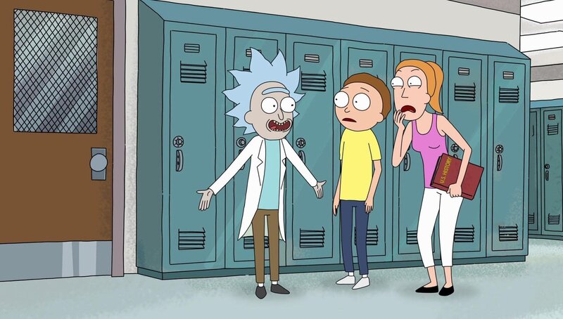 L-R: Rick, Morty, Summer – Bild: Cartoon Network. A Time Warner Company. All Rights Reserved.