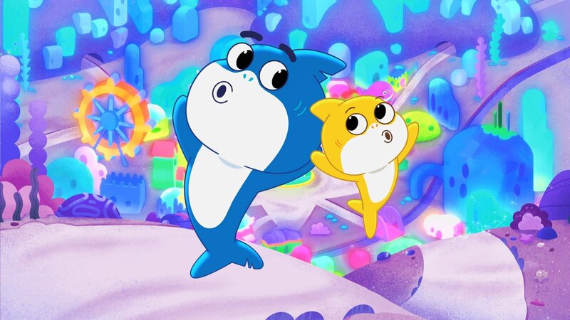 L-R: Daddy Shark, Baby Shark – Bild: Nickelodéon Junior