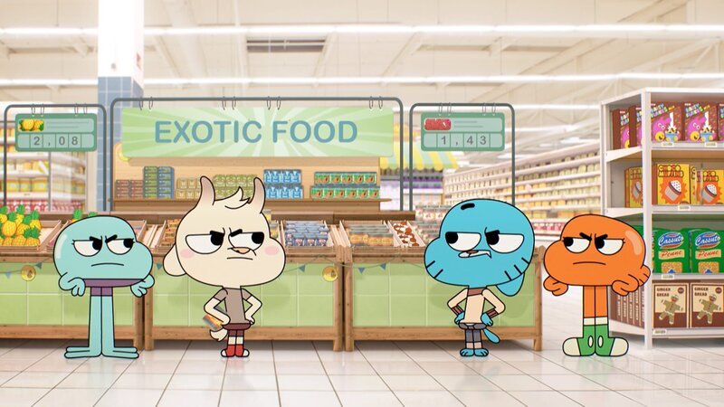 v.li.: Ribbit, Chi Chi, Gumball, Darwin – Bild: CARTOON NETWORK