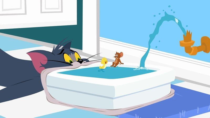 v.li.: Tom, Quacker, Jerry – Bild: Cartoonito