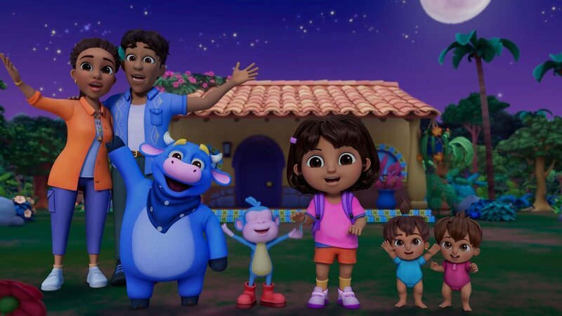 Die Sonne geht nicht unter, da sie nicht einschlafen kann! Also muss Dora Sols Kissenwolke finden. – Bild: SUPER RTL /​ Das Wolkenkissen