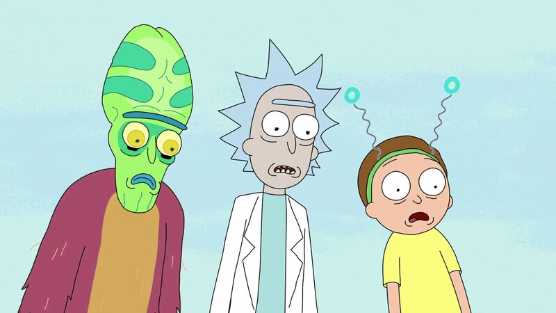 L-R: Zeep, Rick, Morty – Bild: Cartoon Network. A Time Warner Company