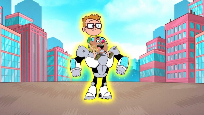 Wally T (oben) und Cyborg – Bild: Cartoon Network