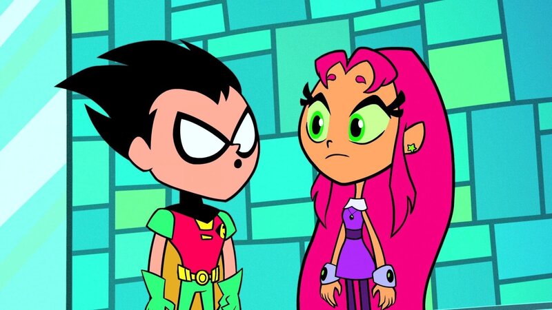 Robin (l), Starfire (r) – Bild: Turner