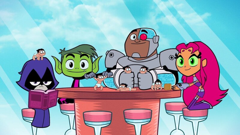v.li.: Raven, Beast Boy, Cyborg, Starfire – Bild: Cartoon Network