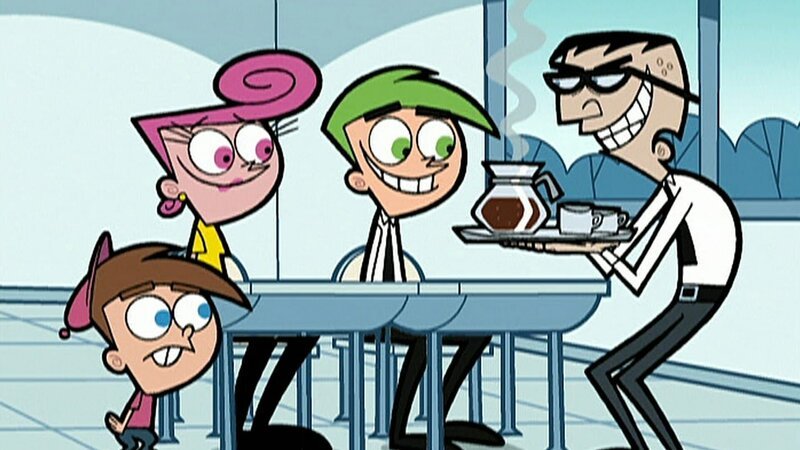 L-R: Timmy, Wanda, Cosmo, Mr. Crocker – Bild: Paramount