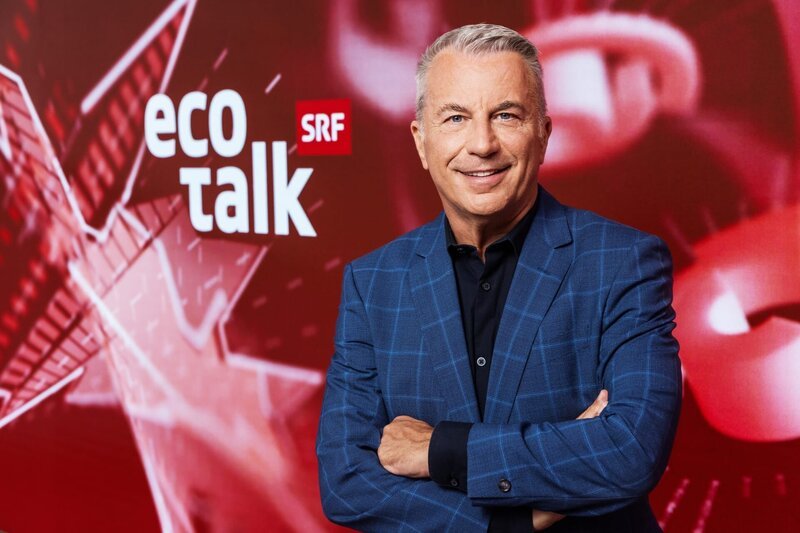 Reto Lipp – Moderator ECO Talk – Bild: SRF/​Gian Vaitl