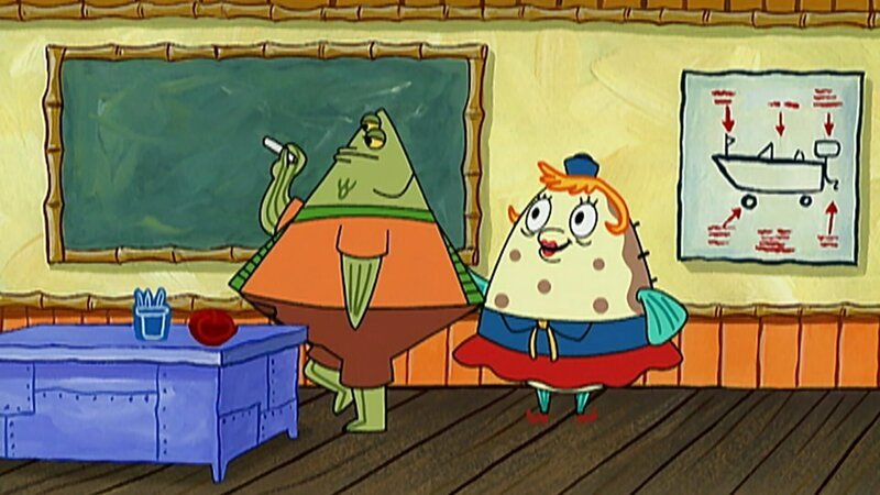 L-R: Flats the Flounder, Mrs. Puff – Bild: ViacomCBS