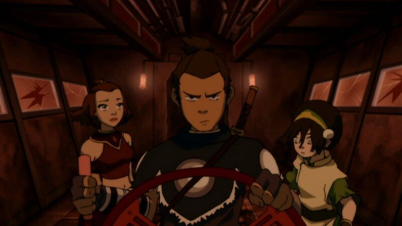 L-R: Suki, Sokka, Toph – Bild: Nicktoons