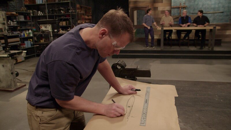 Forged in Fire Wettkampf der Schmiede Staffel5 EP Der französische DegenForged in Fire Wettkampf der Schmiede Staffel5 EP Der franzo?sische Degen – Bild: A&E Television Networks Lizenzbild frei