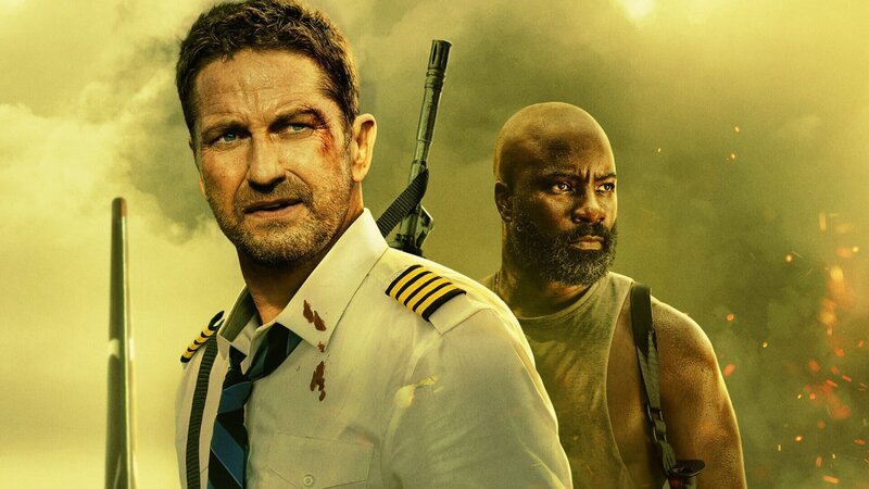 Pilot Brodie Torrance (Gerard Butler, l.) und der Sträfling Louis Gaspare (Mike Colter) müssen nach einem Absturz über Rebellengebiert ums Überleben kämpfen. – Bild: ZDF Pilot Brodie Torrance (Gerard Butler, l.) und der Sträfling Louis Gaspare (Mike Colter) müssen nach einem Absturz über Rebellengebiert ums Überleben kämpfen. – Bild: ZDF