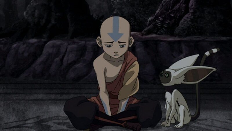 L-R: Aang, Momo. – Bild: Nicktoons
