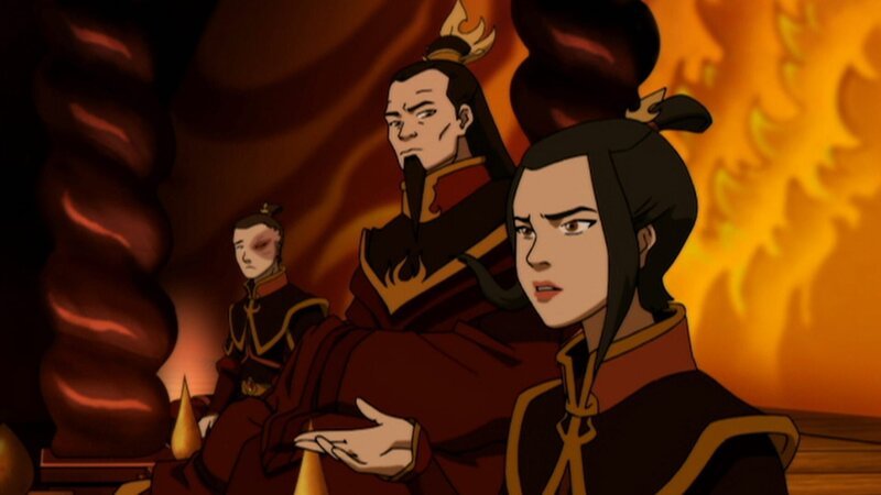 L-R: Zuko, Ozai, Azula – Bild: Nicktoons