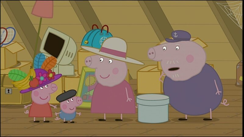 v.li.: George Pig, Peppa Pig, Granny Pig, Grandpa Pig – Bild: PLURIMEDIA