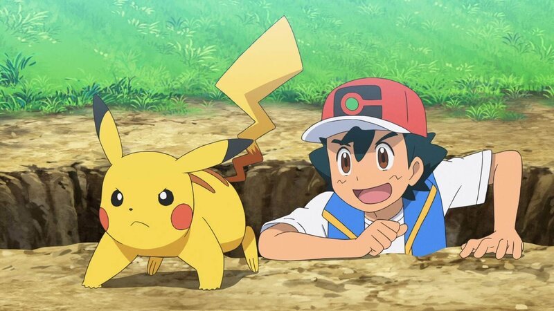 Chloe überlegt noch, ob sie eine Pokémon-Trainerin werden will und jemals selbst ein Pokémon fangen wird. Ihr wird die Entscheidung jedoch abgenommen, als ein Evoli aus dem Labor für Evoli-Entwicklung ausbricht und direkt auf Chloe zuläuft. – Bild: Pokémon