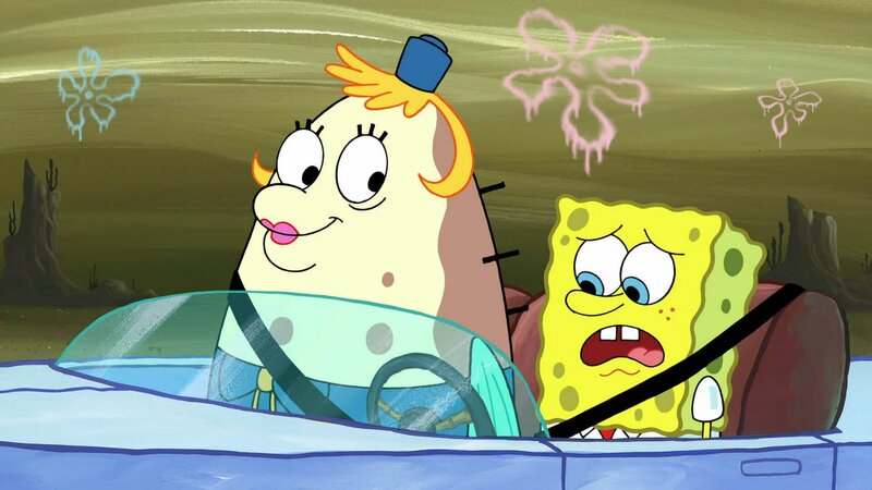 L-R: Mrs. Puff, SpongeBob – Bild: ANNÉE Viacom International Inc. Tous droits réservés. Nickelodeon, Bob l’éponge et tous les autres titres, logos et personnages qui y sont associés sont des marques de commerce de Viacom International inc. Créé par Stephen Hillenburg.