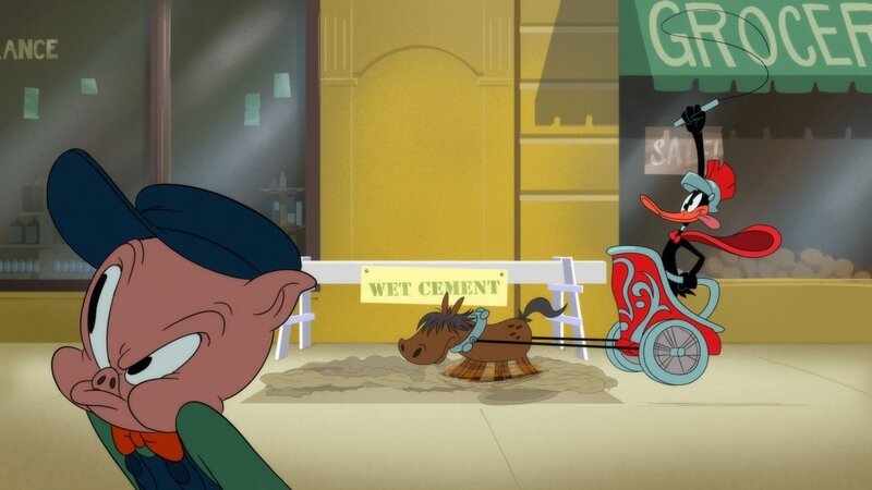Porky Pig (l.), Daffy Duck (r.) – Bild: Warner Bros. Entertainment Inc. LOONEY TUNES and all related characters and elements are trademarks of and © Warner Bros. Entertainment Inc. All Rights Reserved