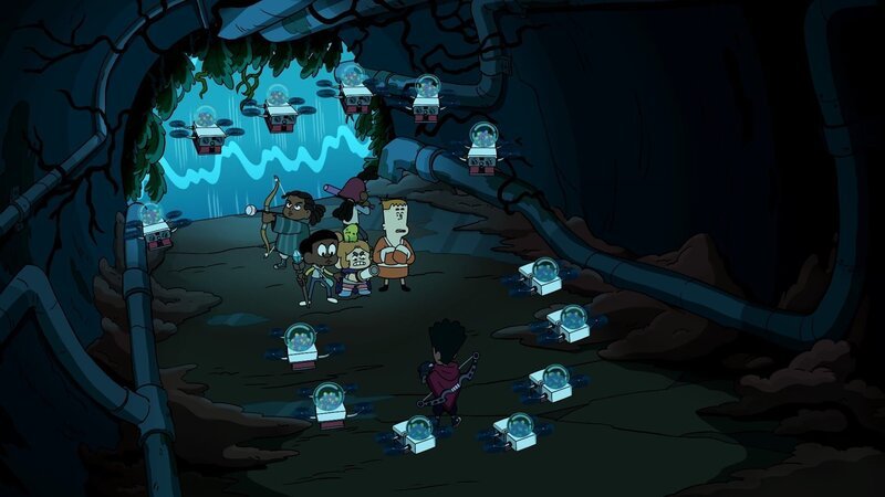 v.li.: Omar, Craig, Kelsey, Mortimor, Maya, J.P., Xavier – Bild: Cartoon Network