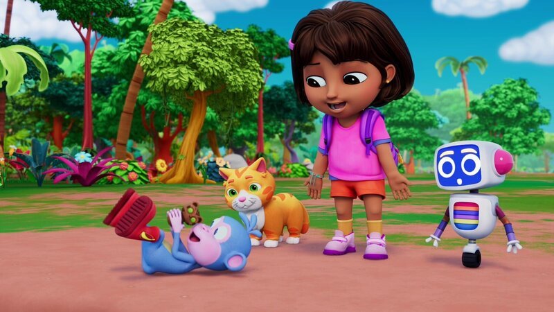 v.li.: Boots, Lucky, Dora, Bip Bip – Bild: Paramount v.li.: Boots, Lucky, Dora, Bip Bip – Bild: Paramount