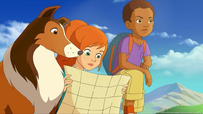 Zoe versucht die Schatzkarte, die sie in Mrs. Lees Geschäft gefunden haben, zu entziffern. – Bild: ZDF/​Classic Media/​DC Entertainment/​Superprod