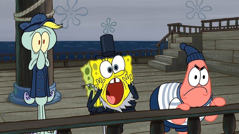 v.li.: Fishmael Tentacles, Captain SpongeHab, Pat-Buck Star – Bild: Paramount