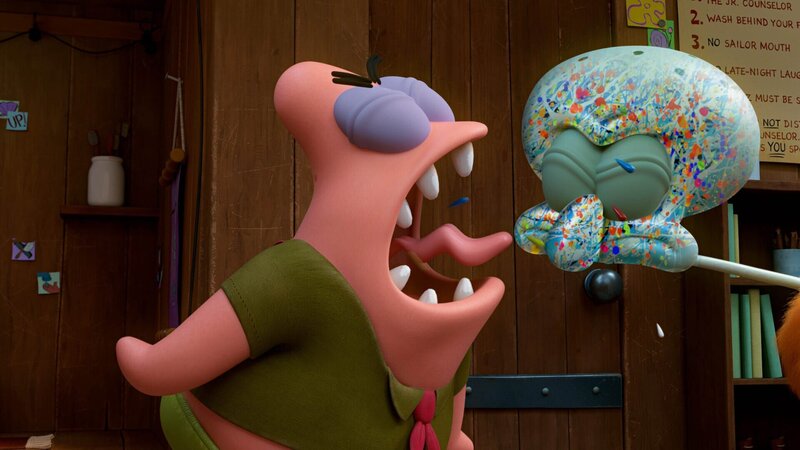 L-R: Patrick, Squidward – Bild: Paramount