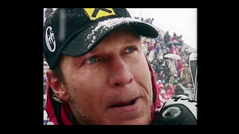 Hermann Maier gewinnt den Super-G auf der Streif in Kitzbühel, seinen ersten Weltcupsieg nach der Verletzung. – Bild: ORF
