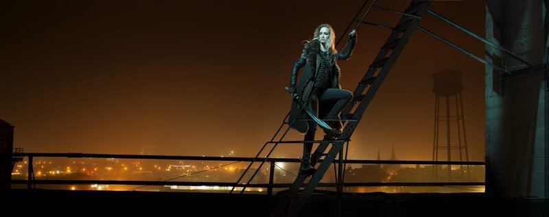 (2. Staffel) – Dutch Velders (Ruta Gedmintas) schreckt im Kampf gegen die Vampire vor nichts zurück … – Bild: ATV