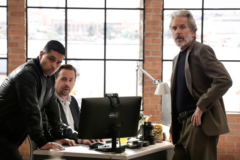 (v.l.n.r.) Nick Torres (Wilmer Valderrama); Timothy McGee (Sean Murray); Alden Parker (Gary Cole) – Bild: CBS Broadcasting, Inc.