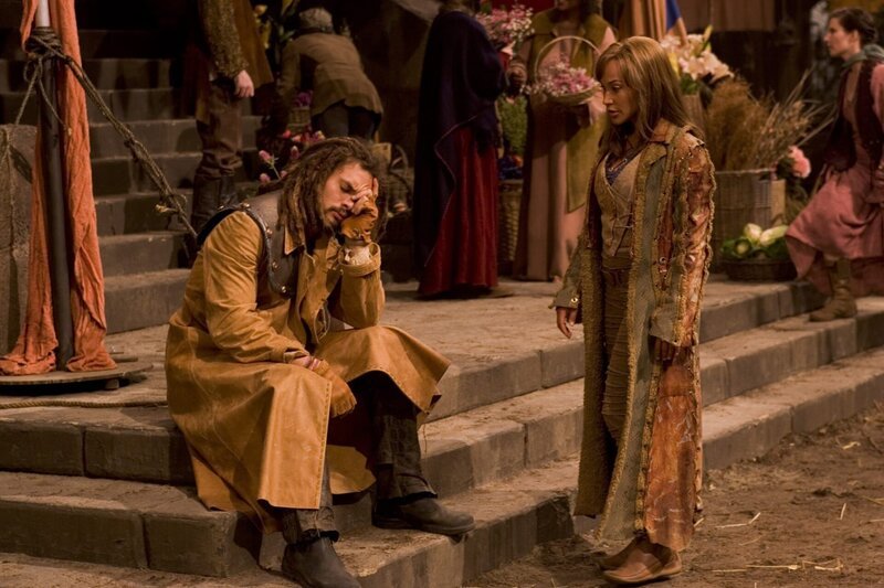 Stargate Atlantis Season2 Ep TRINITY, Stargate Atlantis Staffel2 Ep DAS GEHEIMNIS DER ANTIKER, Regie USA, darsteller Jason Momoa; Rachel Luttrell – Bild: MGM