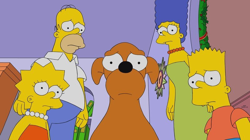 (v.l.n.r.) Lisa; Homer; Knecht Ruprecht; Marge; Bart – Bild: Twentieth Century Fox Film Corporation