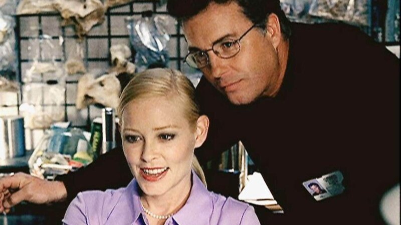 Nach Terris (Pamela Gidley) Angaben erstellt Gil (William Petersen) ein Phantombild der verschwundenen Frau. – Bild: TVNOW /​ CBS