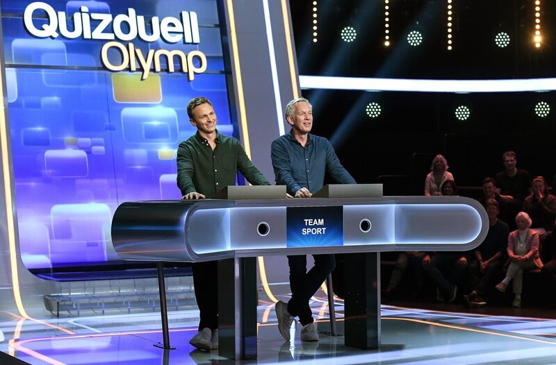Die Kandidaten des Teams „Sport“: Jochen Breyer (l.) und Johannes B. Kerner (r.), beide Moderatoren. – Bild: ARD/​Uwe Ernst