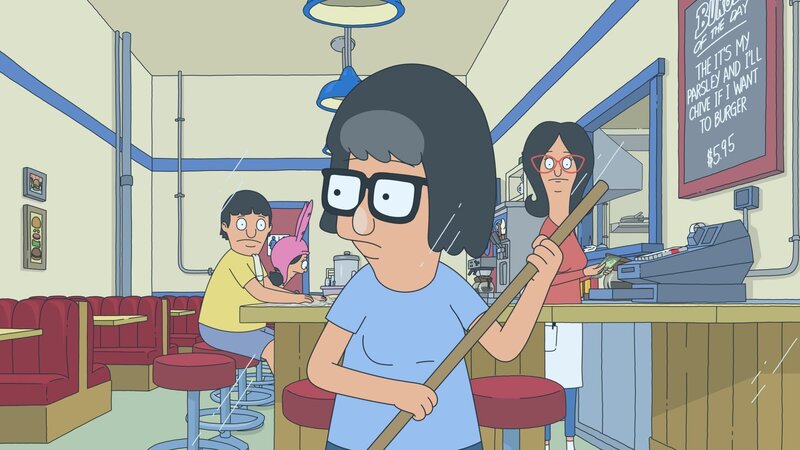 v.li.: Gene, Louise, Tina, Linda – Bild: Paramount /​ BOB’S BURGERS © 2023 by 20th Television