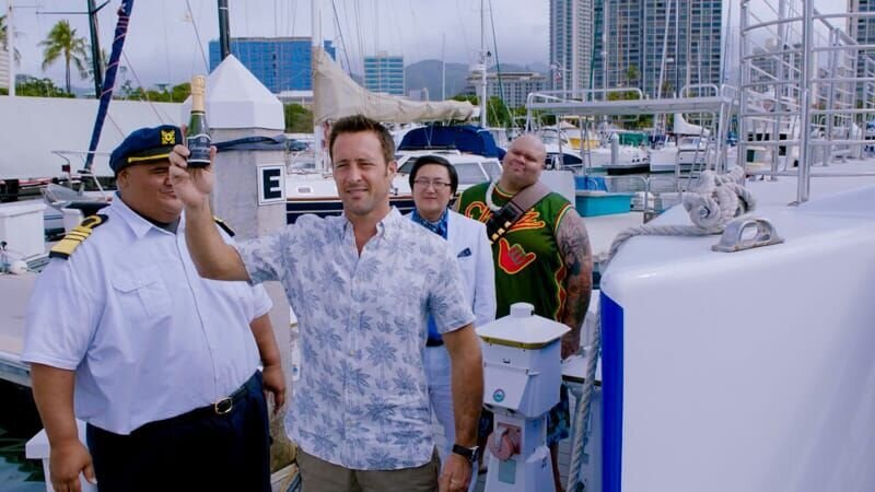 Taylor Wily, Alex O’’Loughlin, Masi Oka, Shawn Mokuahi Garnett. – Bild: CBS Broadcasting, Inc.