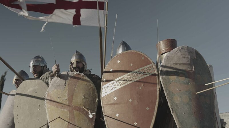 Blutiges Ende der zweijährigen Belagerung: 1191 fallen die Christen in Akkon ein. – Bild: ZDF