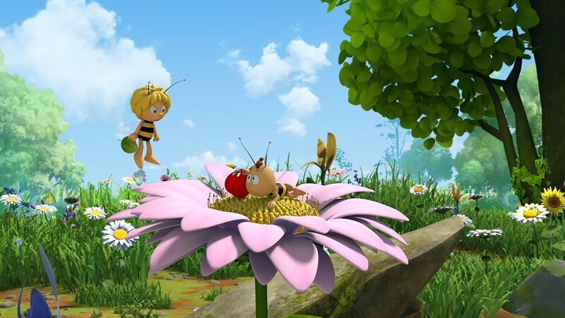 Willi geht bei der Wiesenrallye die Puste aus. – Bild: ZDF/​Studio100 Animation