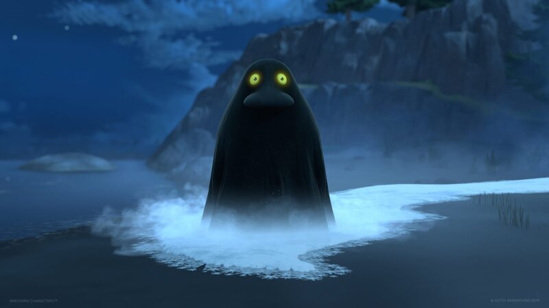 Die Morra zieht übers Land und lässt alles zu Eis gefrieren. – Bild: ZDF/​Moomin Characters/​Gutsy Animations