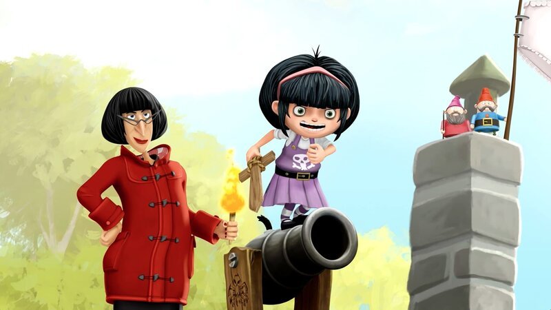 Goldstück (re.) ist total begeistert von Frau Biber als Piratin. – Bild: WDR/​Cyber Group Studios /​ France Télévisions /​ Blue Spirit Studios /​ Sofitvcine 4