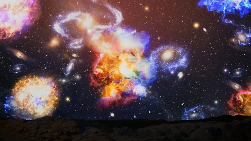 Bei Supernova-Explosionen wurden große Mengen chemischer Elemente freigesetzt. – Bild: Curiosity Channel